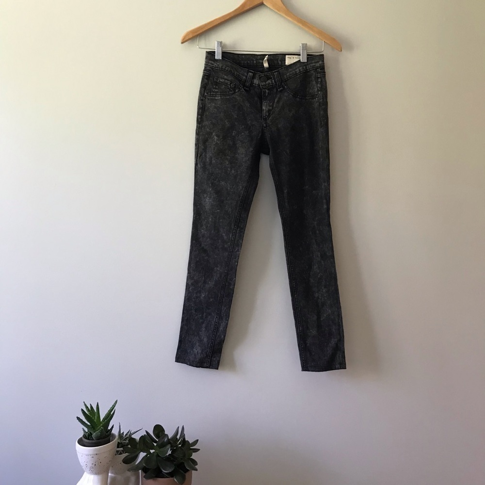EUC Rag & Bone Rosebowl Black Leggings Skinny 25​​​​​​